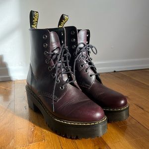 Dr. Martens Shriver Hi Boots Burgundy 7 UK 4